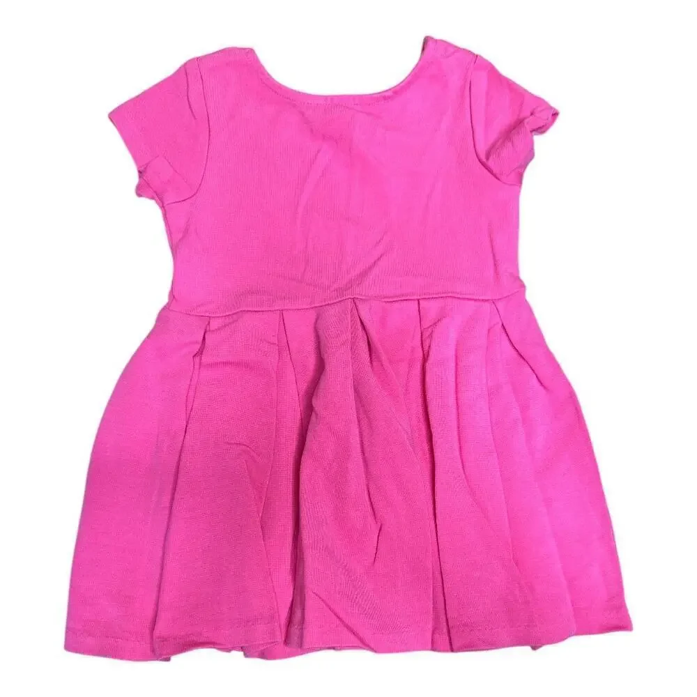 Polo Ralph Lauren Baby Pleated Knit Pink Dress Girls Toddler 2/2T